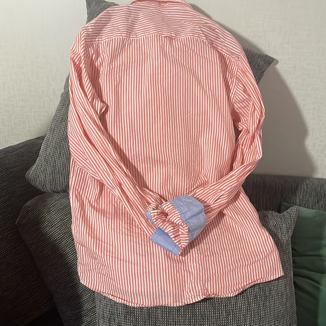 Randig skjorta från Morris, röd/vit M - 2