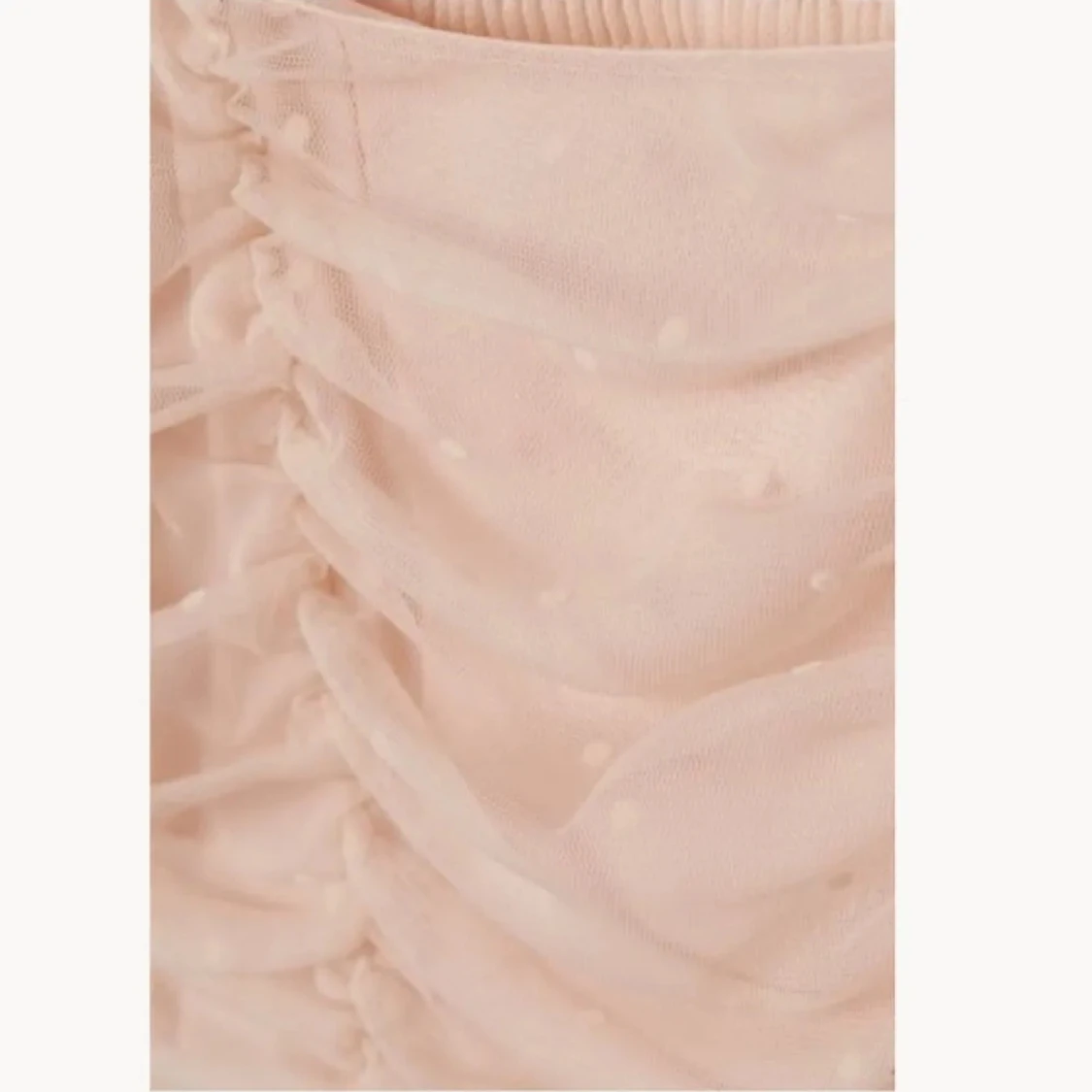 Puffärmad rosa blus i mesh - 2