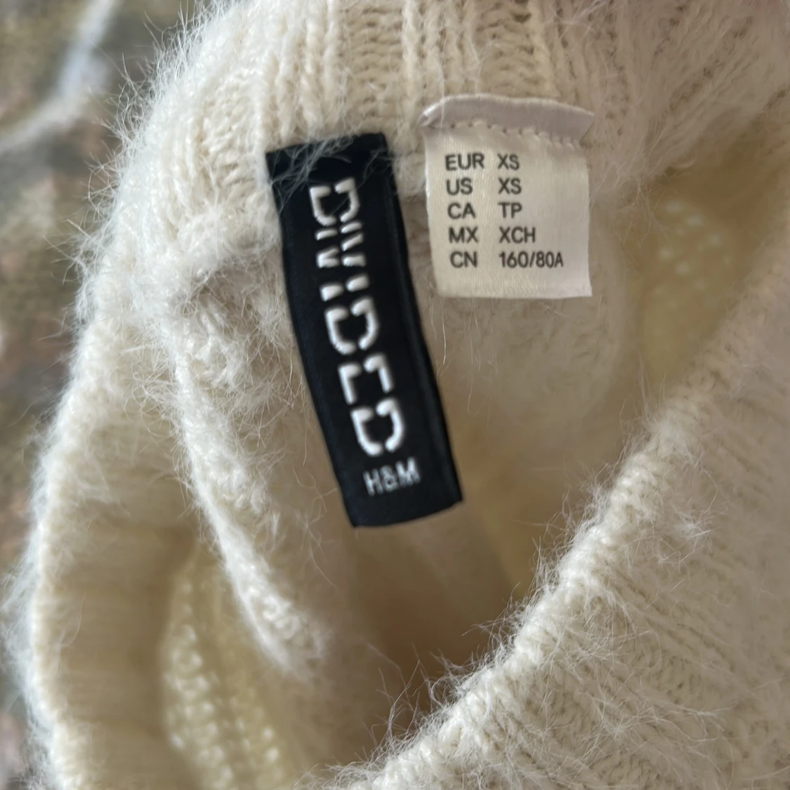 Vit stickad tröja från H&M Divided - 2