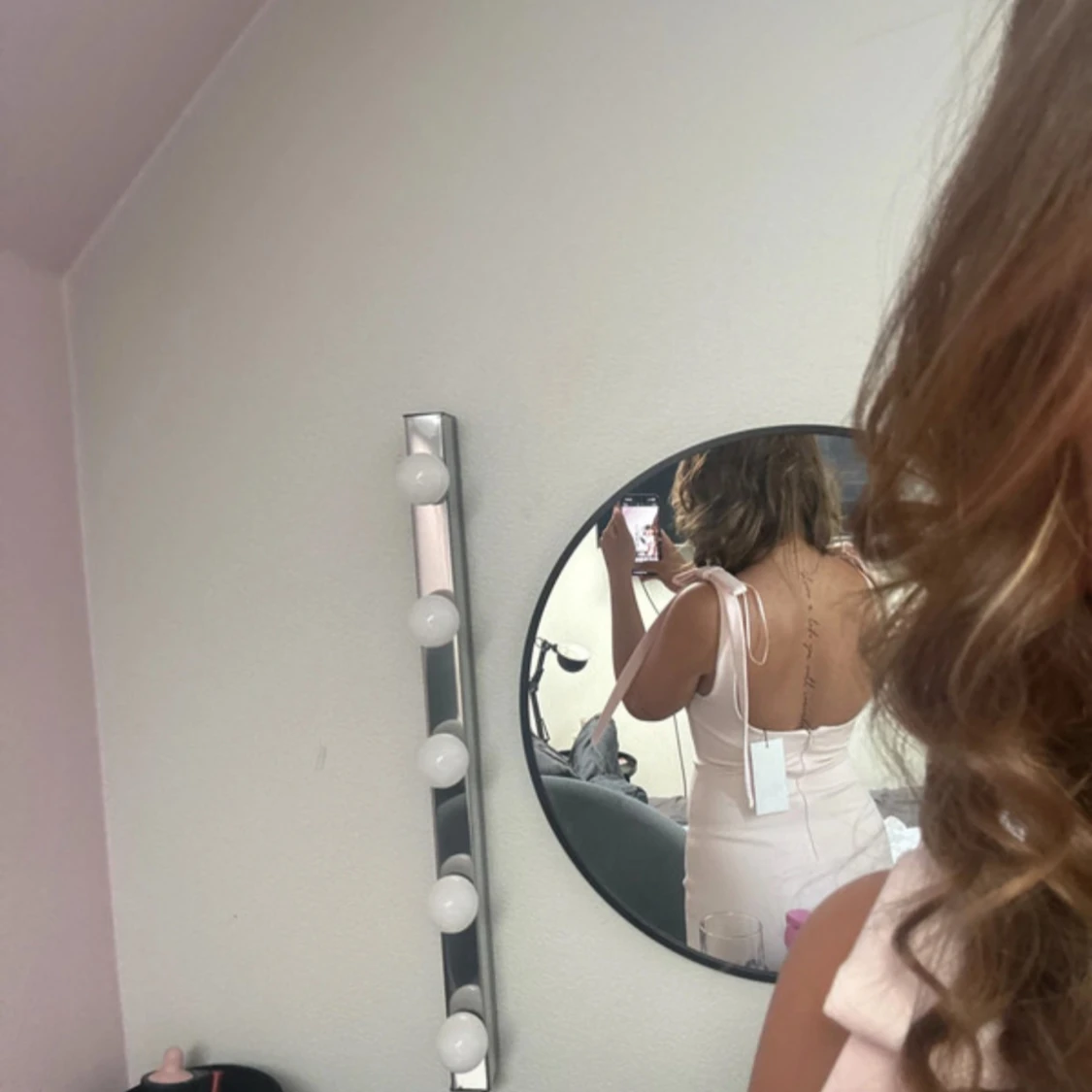 Ljusrosa kort klänning från Zara - 1