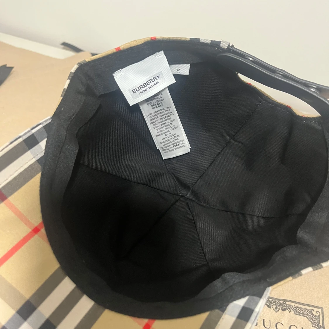 Burberry rutig keps i klassiskt mönster - 2