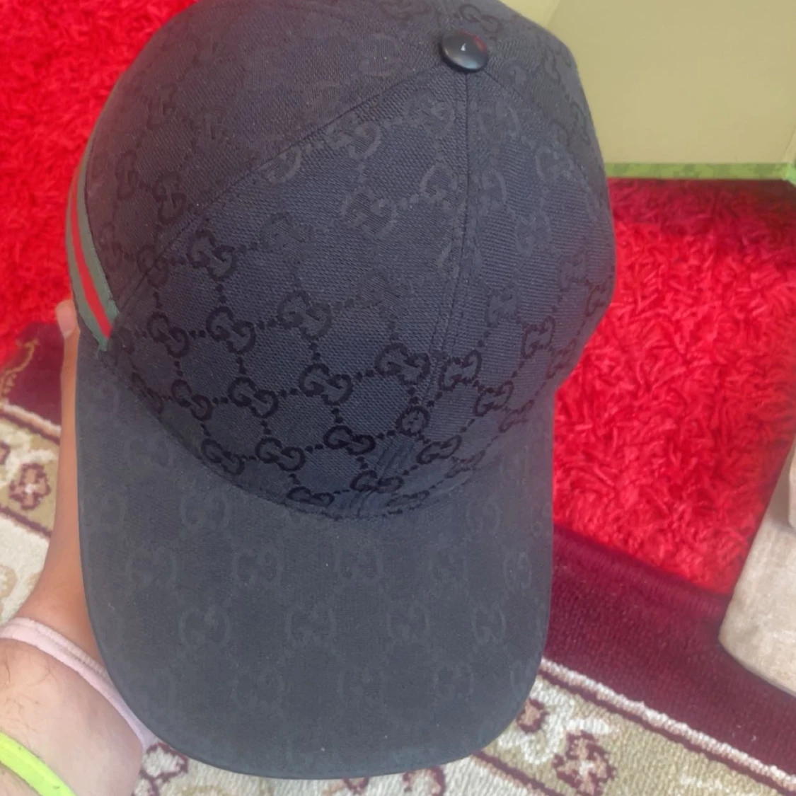 Svart keps från Gucci med monogram - 2