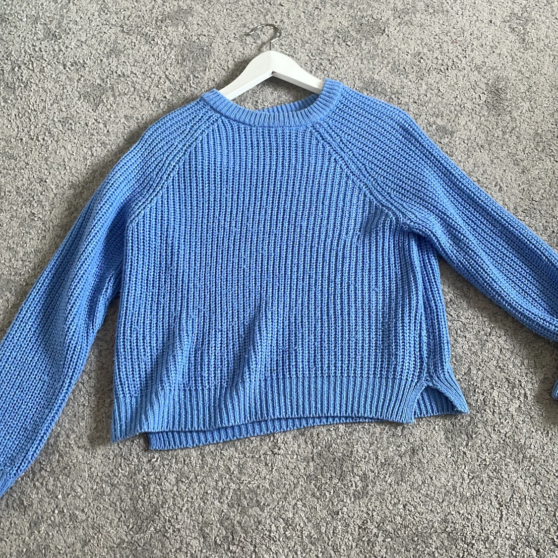 Blå stickad tröja från Vero Moda