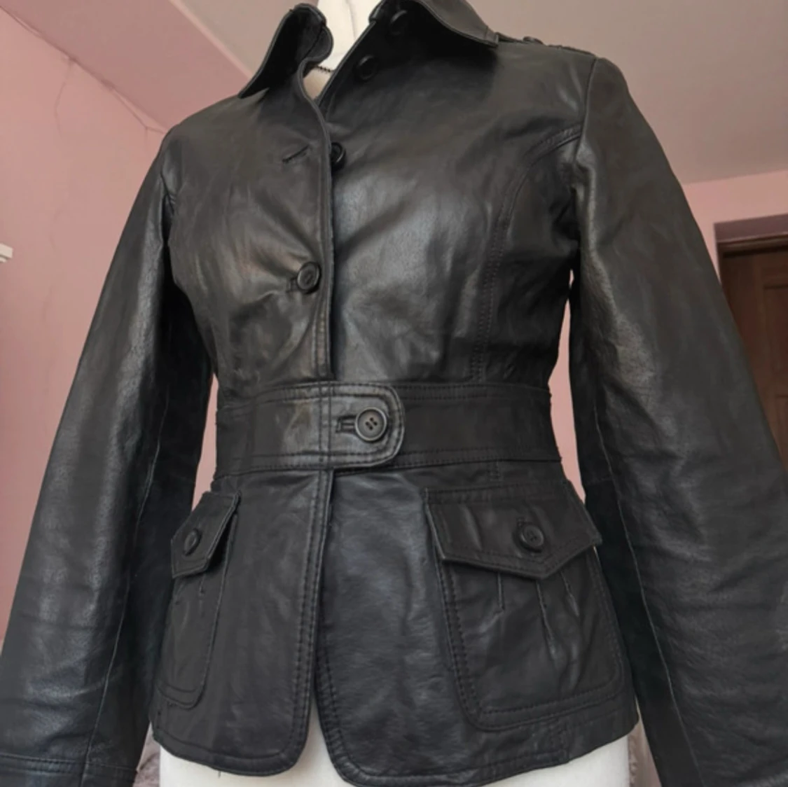 Läderjacka  - 1