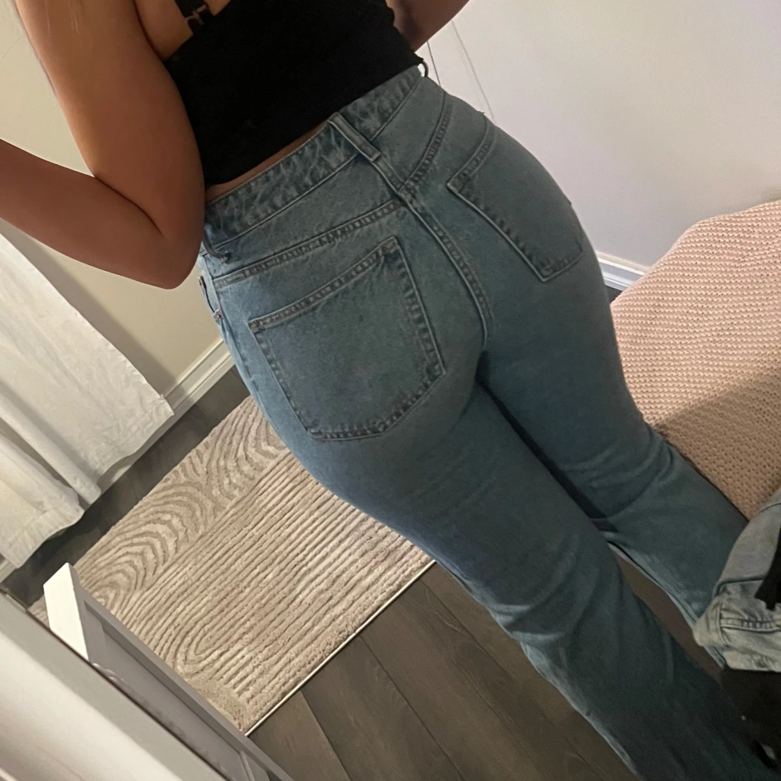 Ljusblå raka jeans - 1