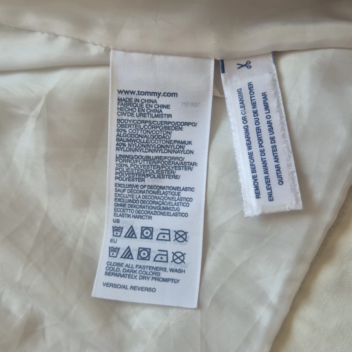 Beige jacka från Tommy Hilfiger - 3