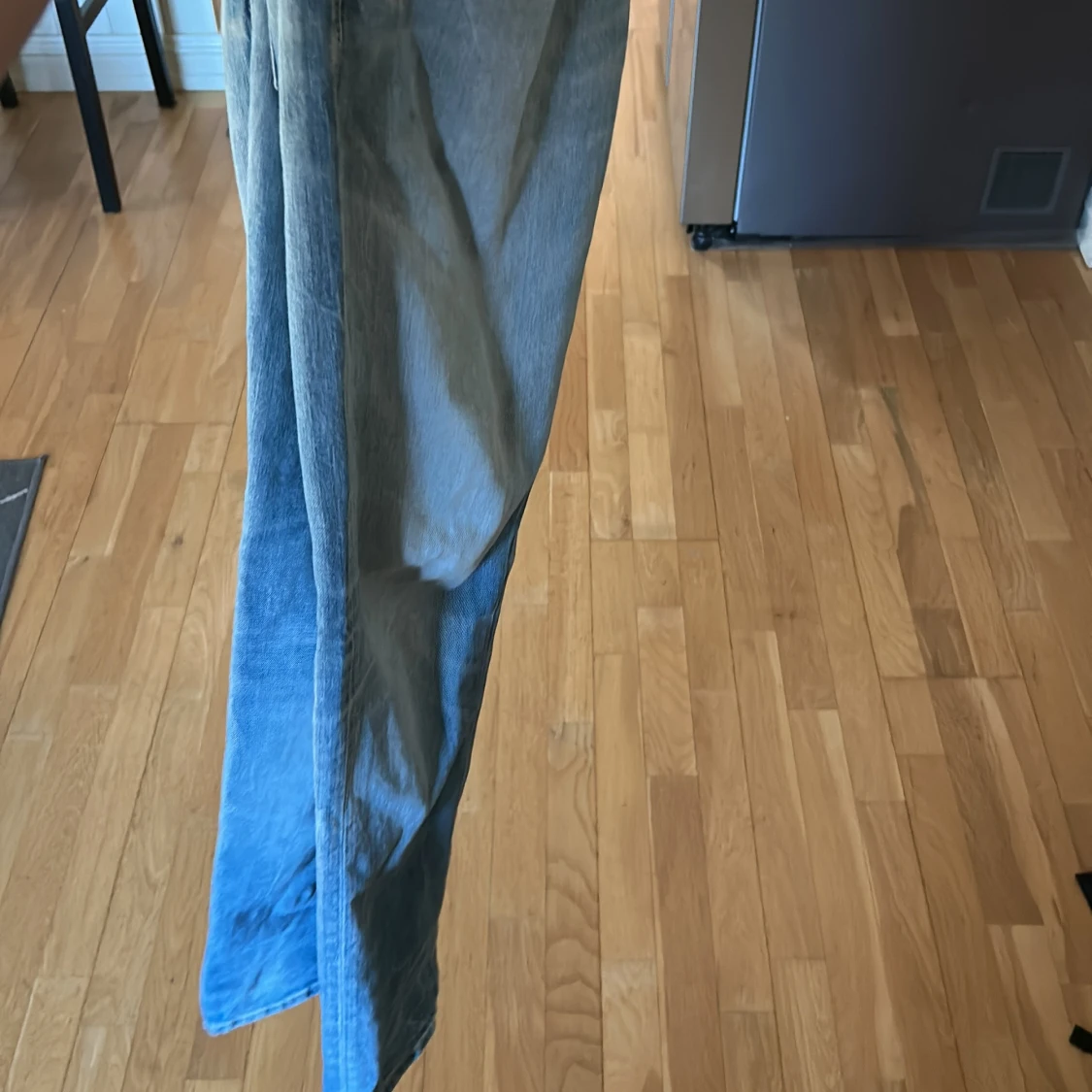 Ljusblå donpud jeansbyxor - 2