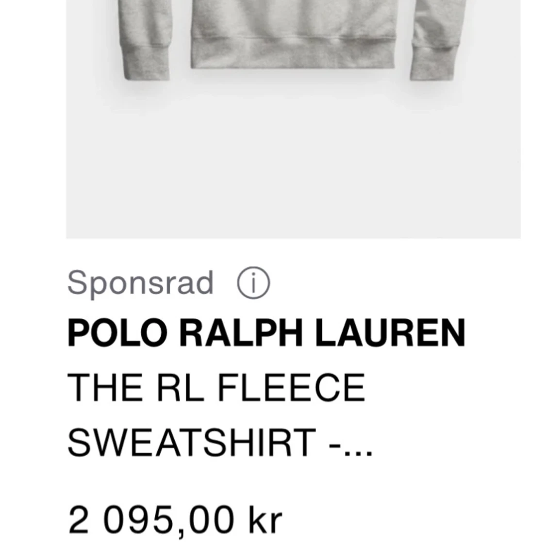 Grå sweatshirt från Polo Ralph Lauren - 3
