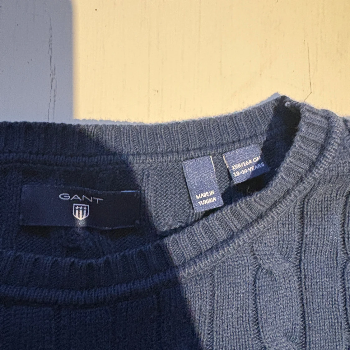 Blå stickad tröja från GANT - 1