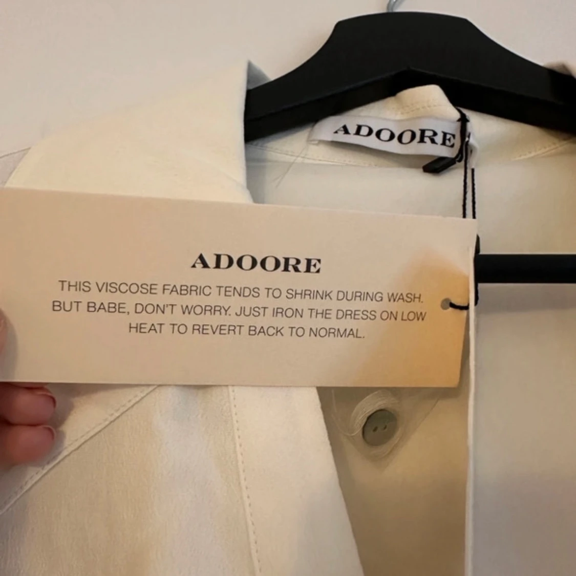 Adoore Klänning, Off White, Strl: 38 - 2