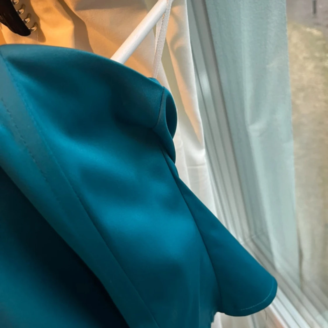 Turkos axelbandslös korsett  - 3