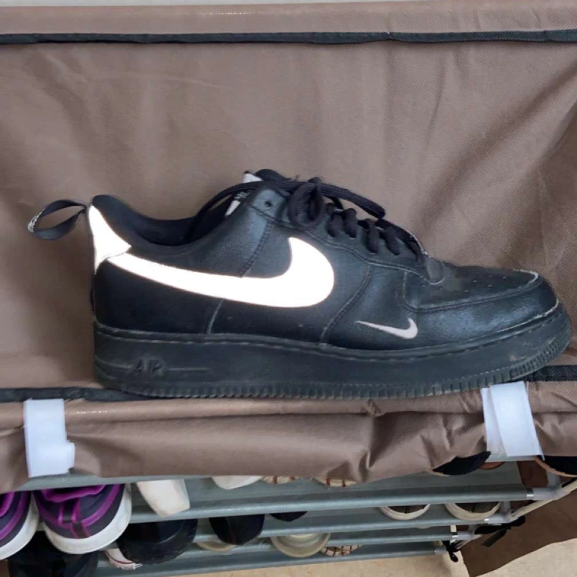 Svarta Nike Air Force 1 sneakers - 1
