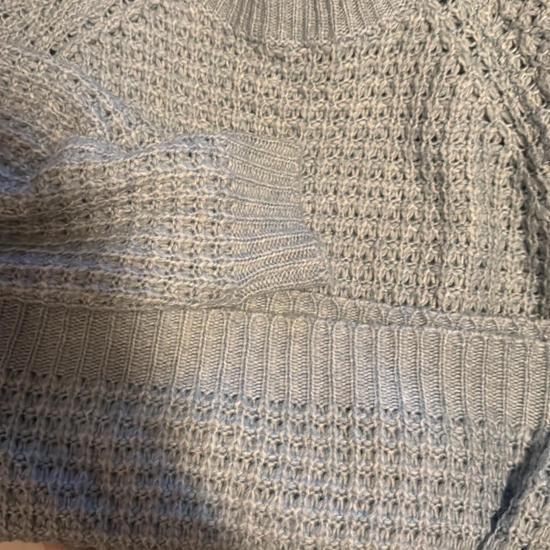 Ljusblå stickad tröja från 157 - 4