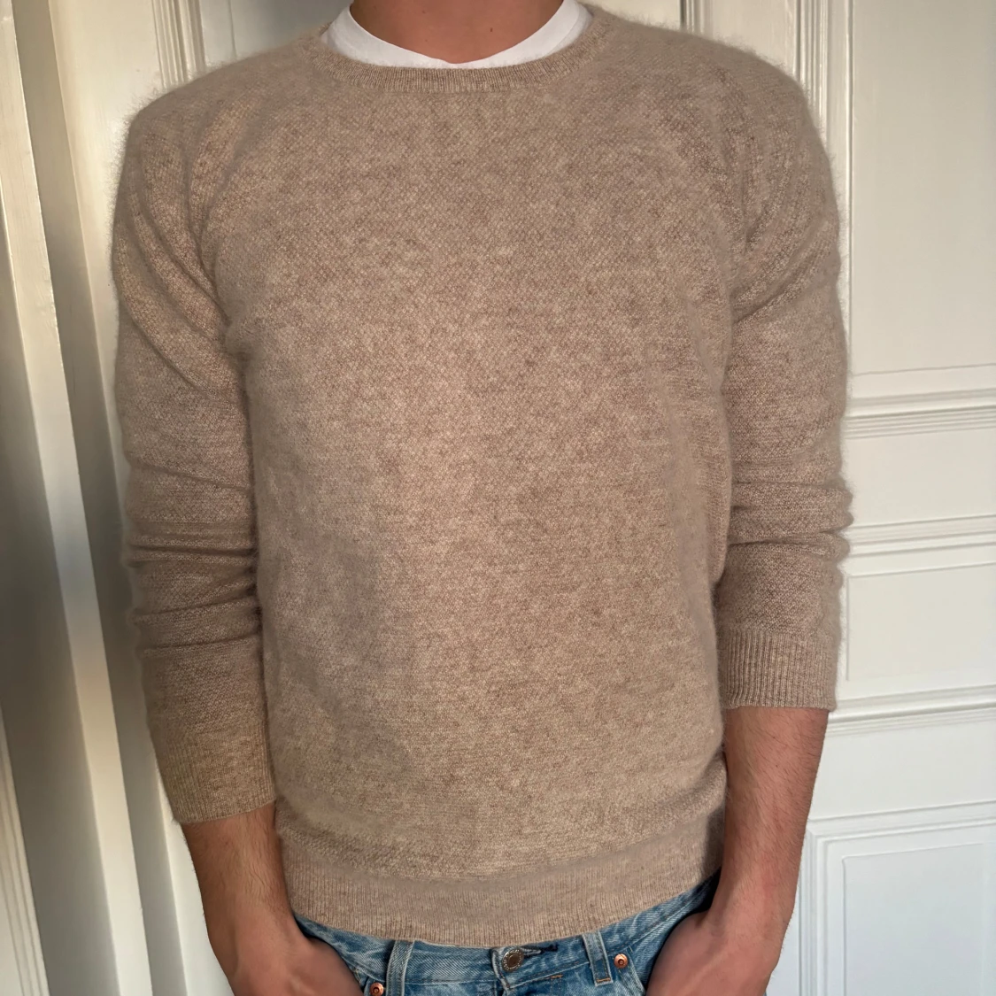 Beige Kashmir tröja