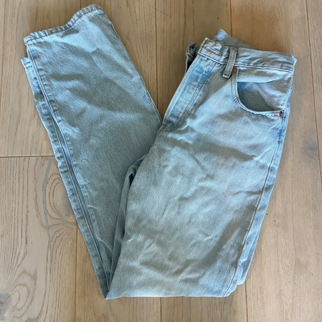 Levi's 504 ljusblå jeans W26 L30 - 4