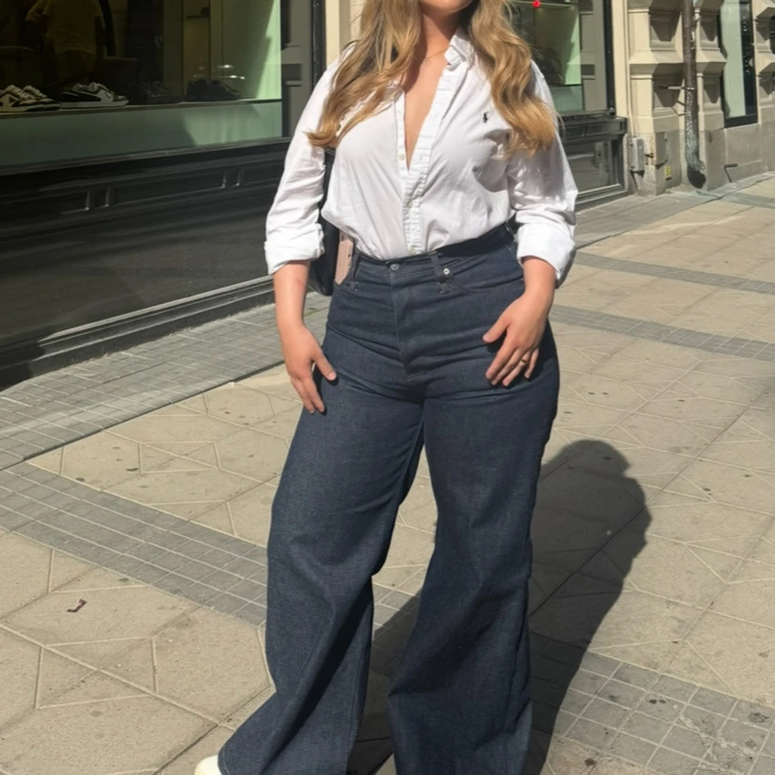 Hope Skid Jeans Wide blå byxor