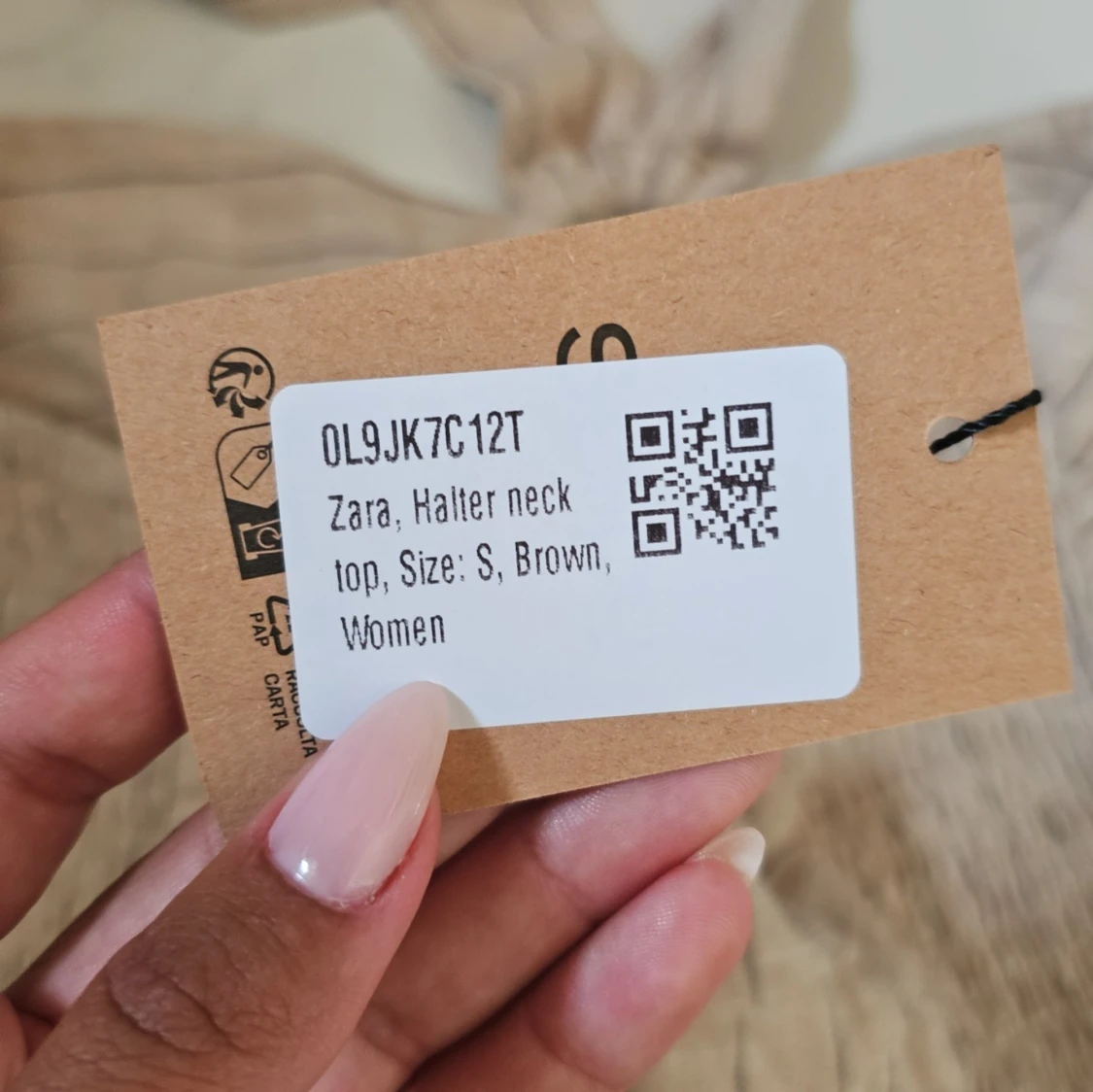 Randig halterneck topp från Zara - 2