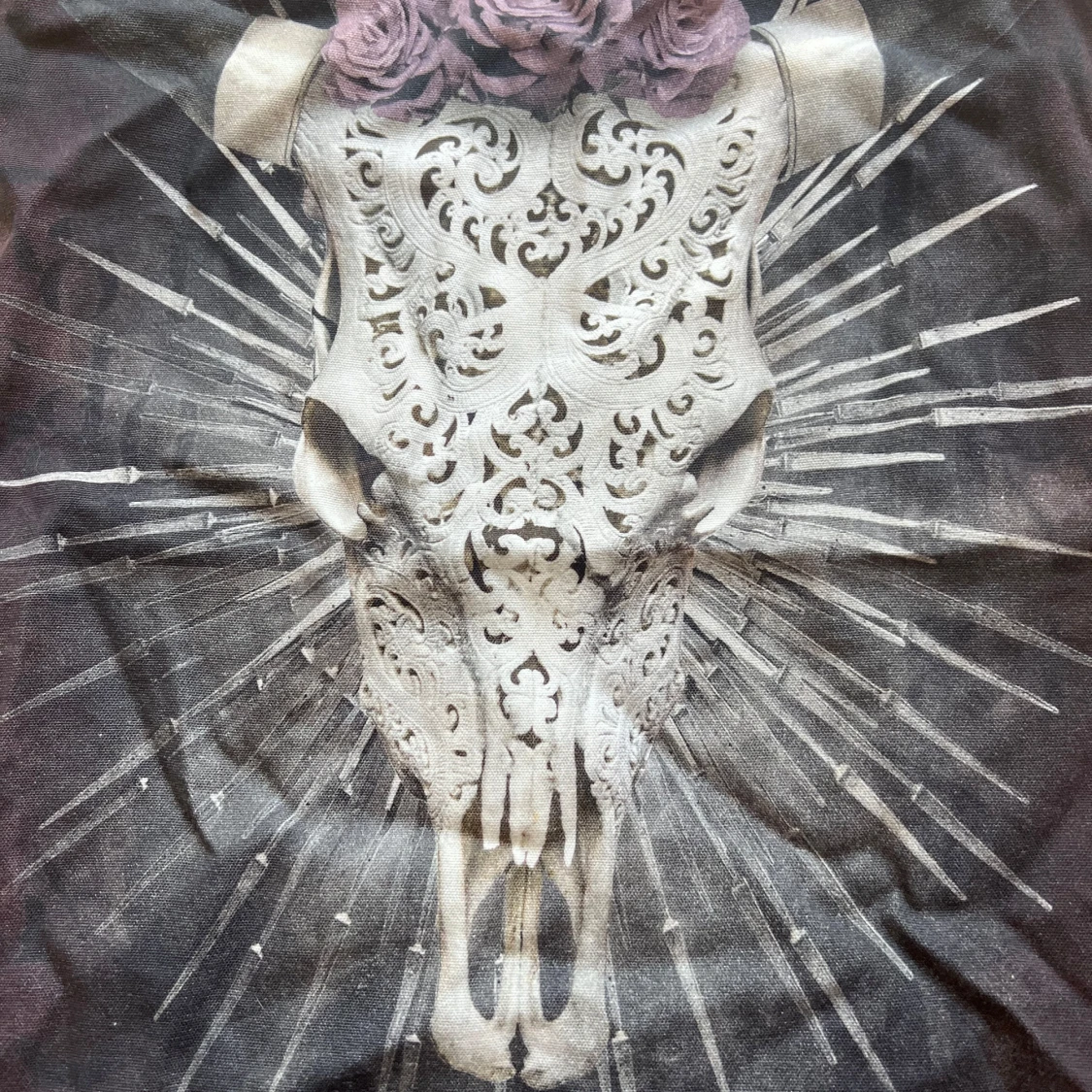 Svart shoppingväska Van Asch med tryck - 1