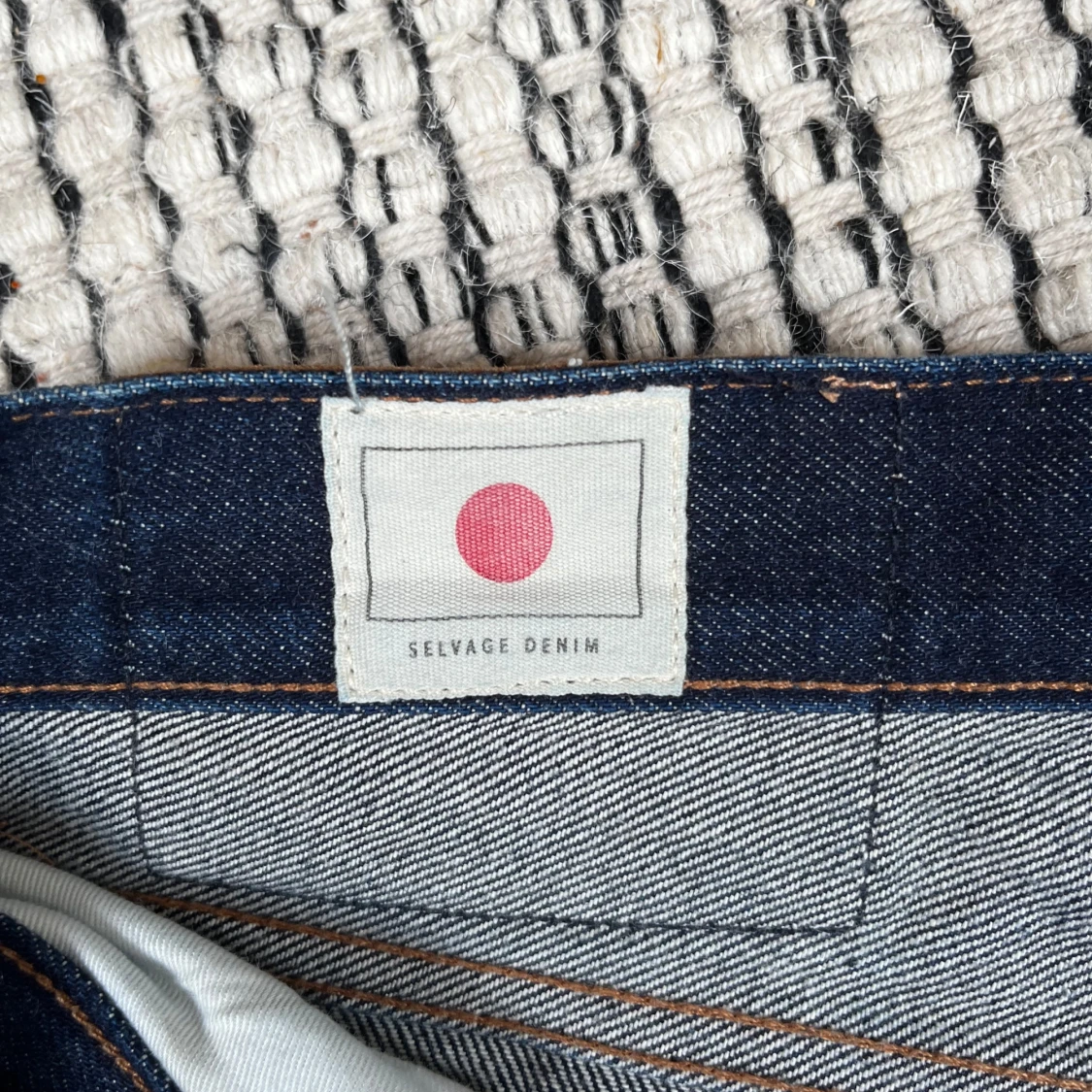Mörkblå japanska selvage jeans ”Han” - 2