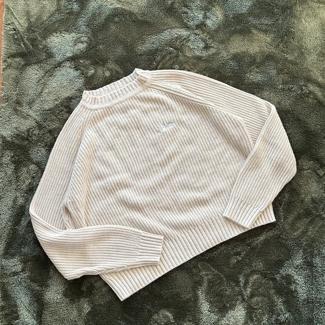 Beige stickad tröja från Corteiz