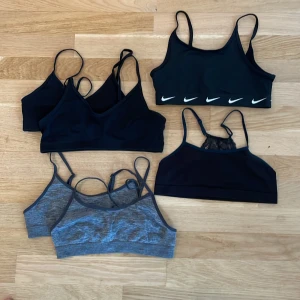 Bh-toppar, 6 st, stl 146-152 - 6 st mjuka bh-toppar. Priset gäller för alla. Bild2: HM. Bild 3: Kappahl. Bild 4: Nike. Bild 5: Lindex.