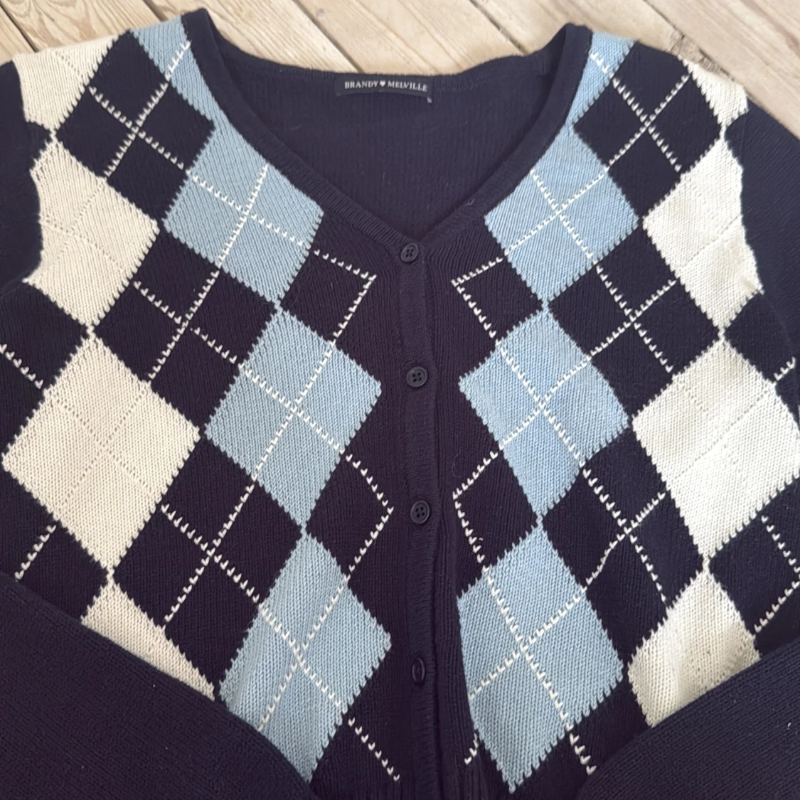 Argyle kofta från Brandy Melville - 1