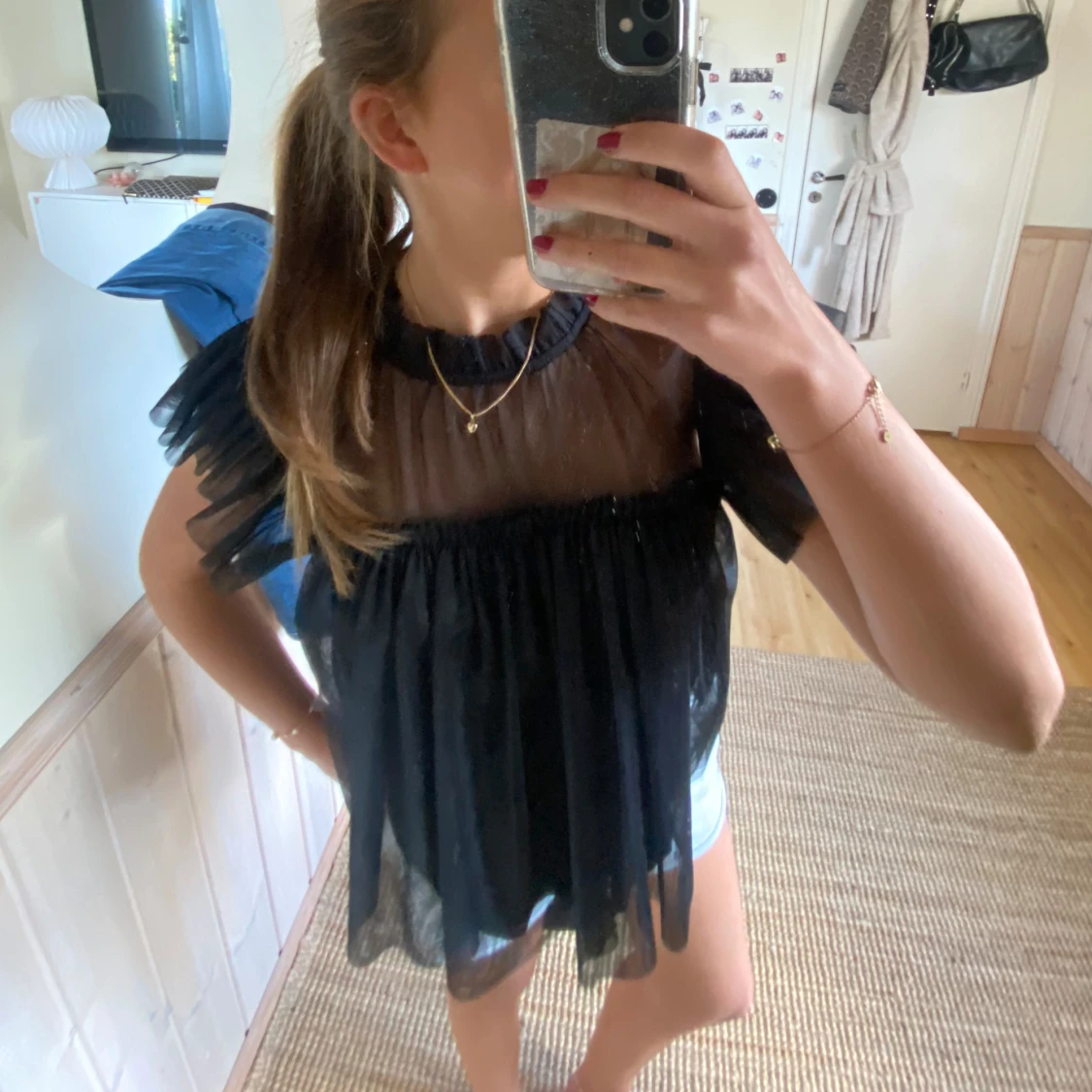 Superfin svart blus💞 - 1