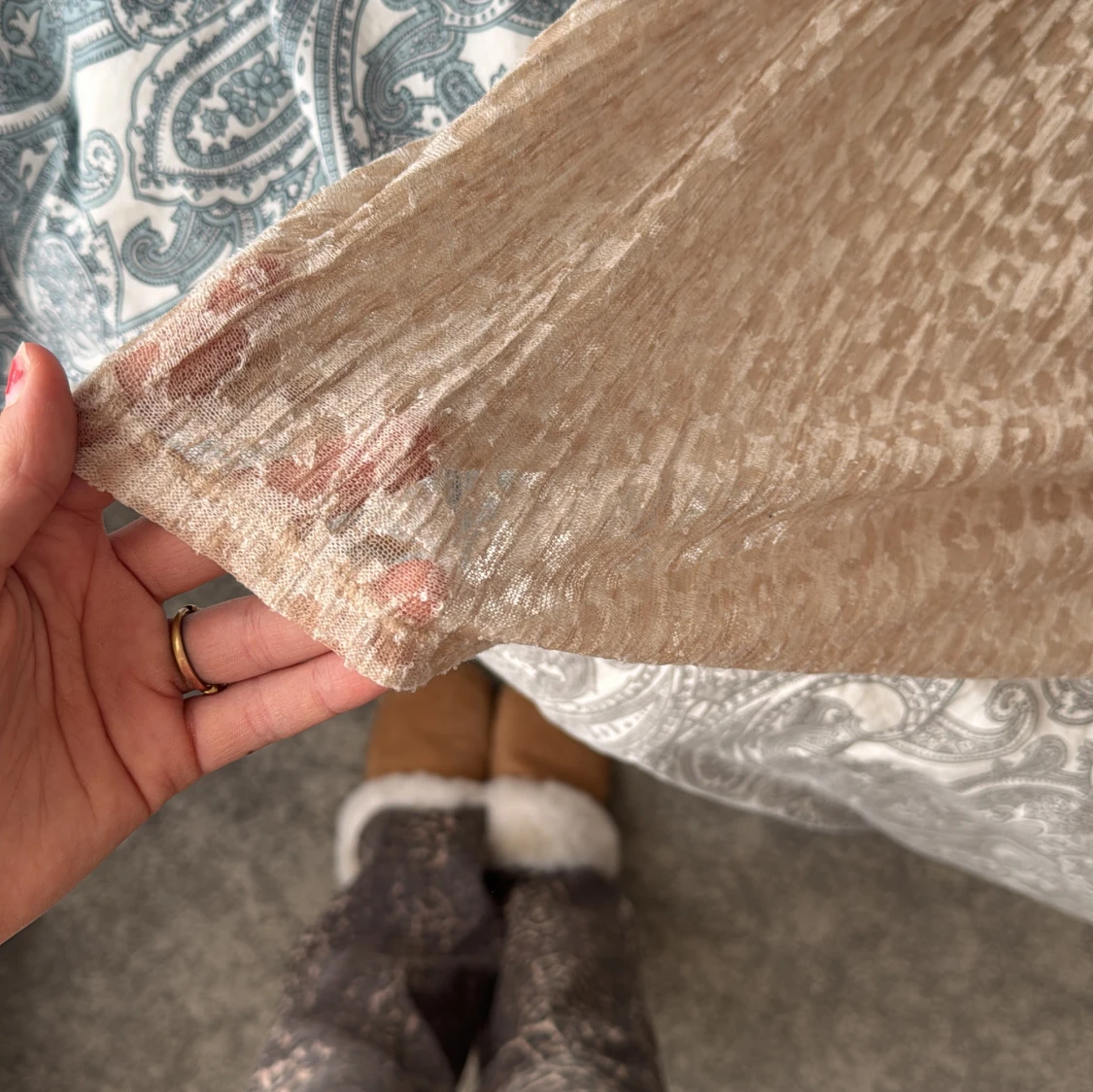 Beige leopardmönstrad topp från LinDEX - 2