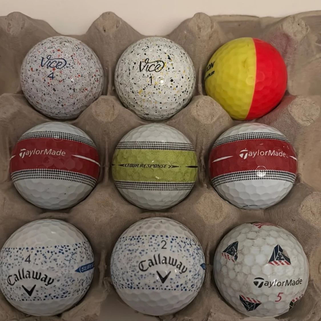 Golfbollar: Vice, TaylorMade, Callaway - 1