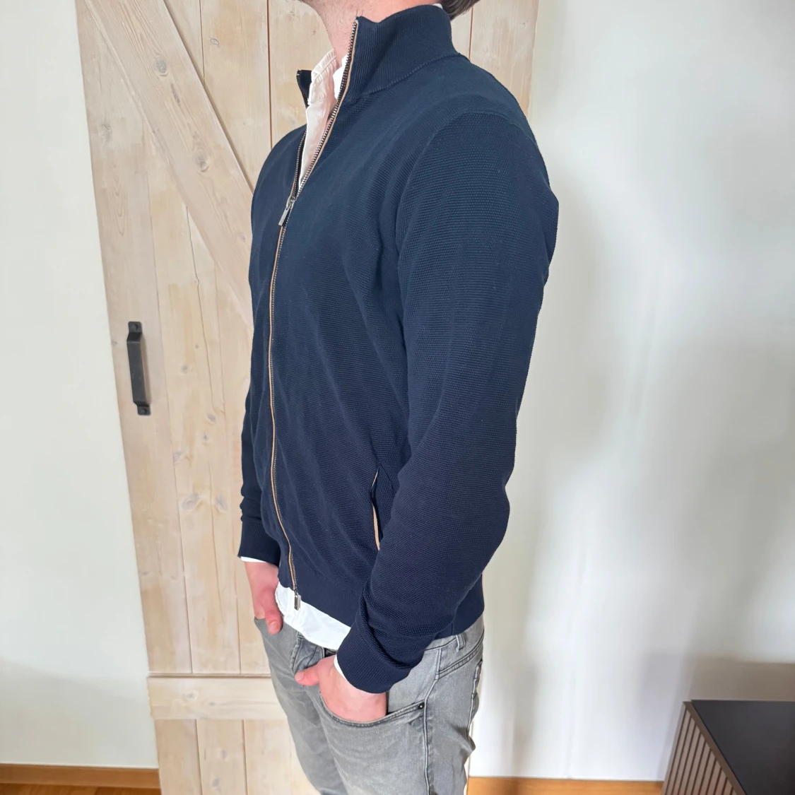 Mörkblå kofta Massimo dutti - 2