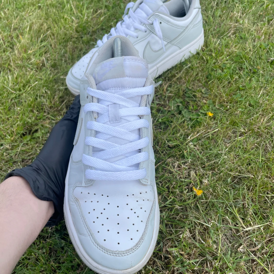 👟 Det Nike Dunk Low – Grå & Vit - 3