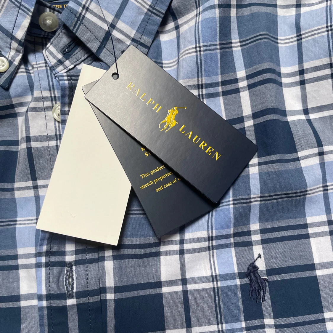 Blårutig skjorta från Ralph Lauren - 1