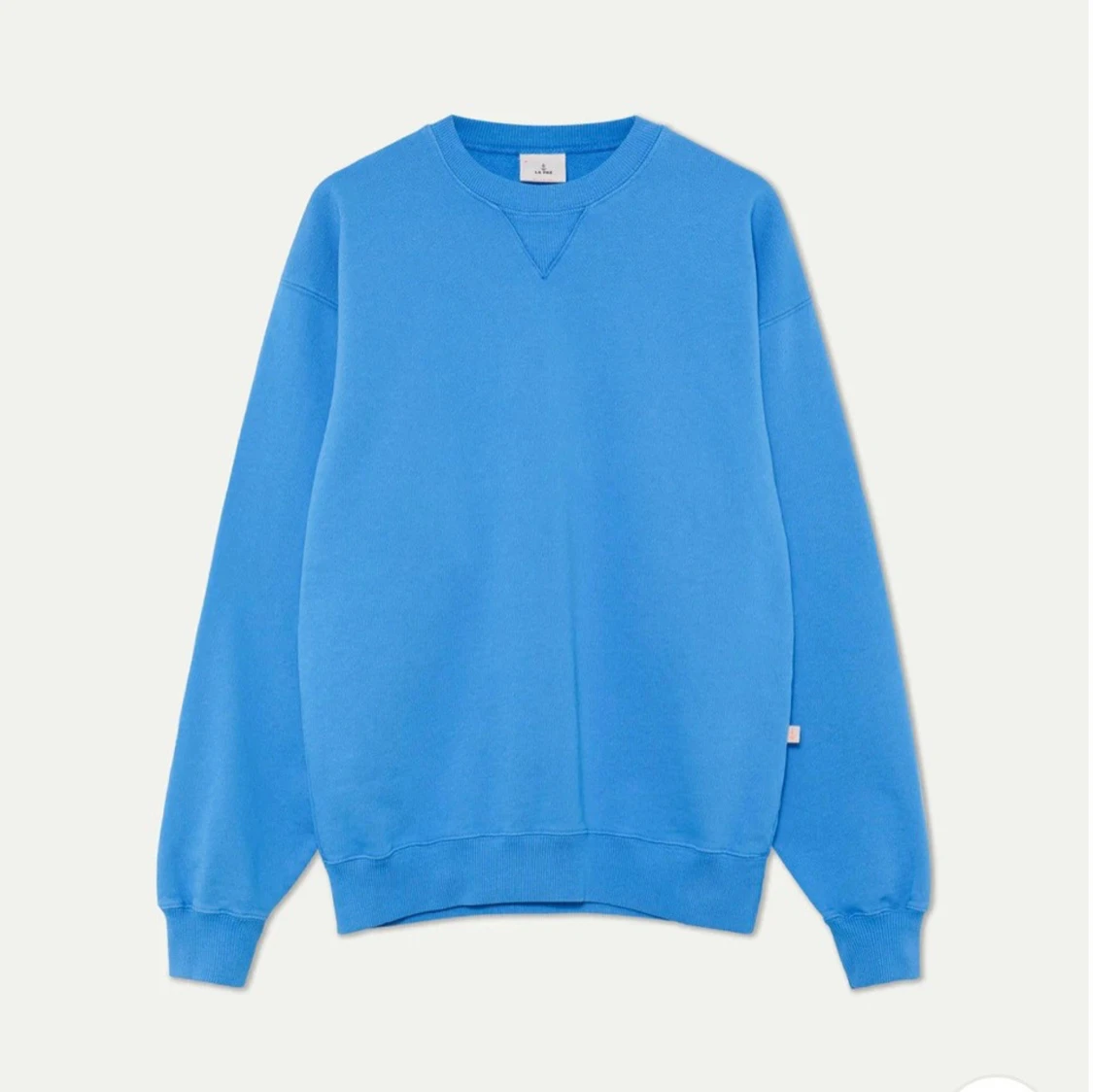 Blå sweatshirt med PAZ-tryck - 1