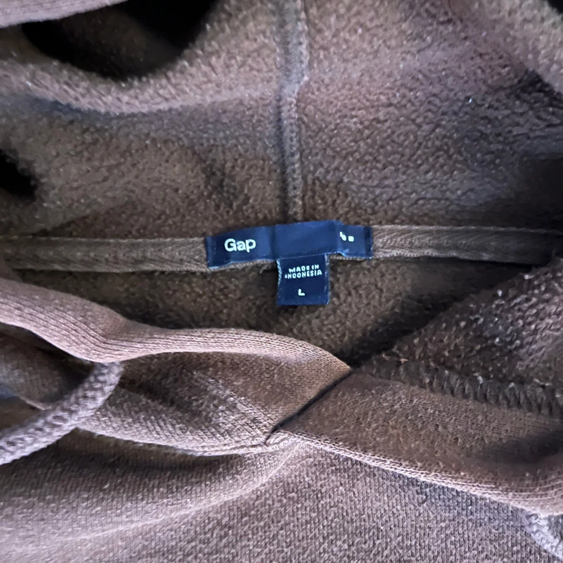 Brun hoodie från GAP med logga - 1