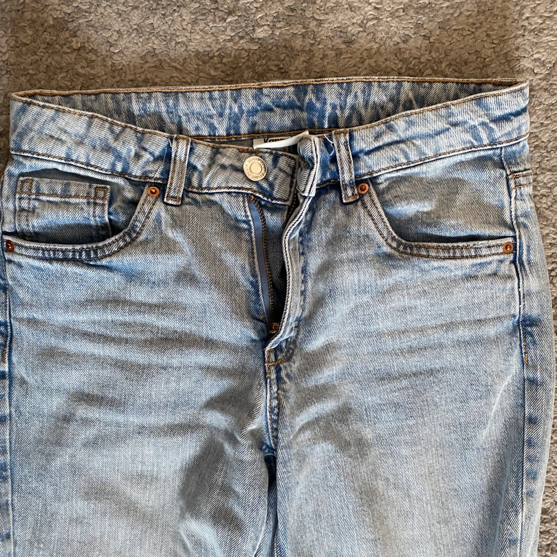 Ljusblå bootcut/Raka jeans😇 - 2