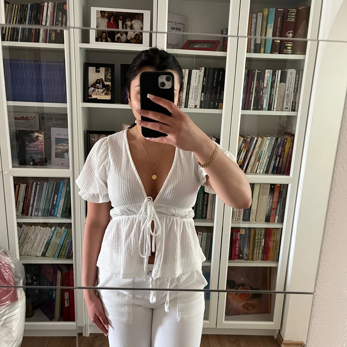 Vit top/blus gina - 2