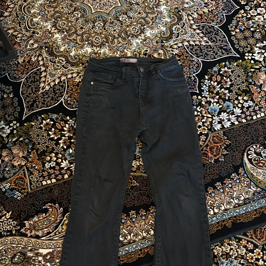 Svarta bootcut jeans - 1