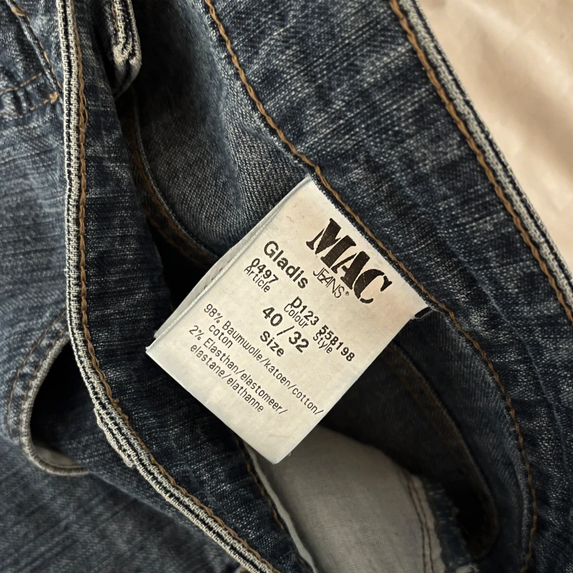 Blå jeansbyxor från MAC - 4