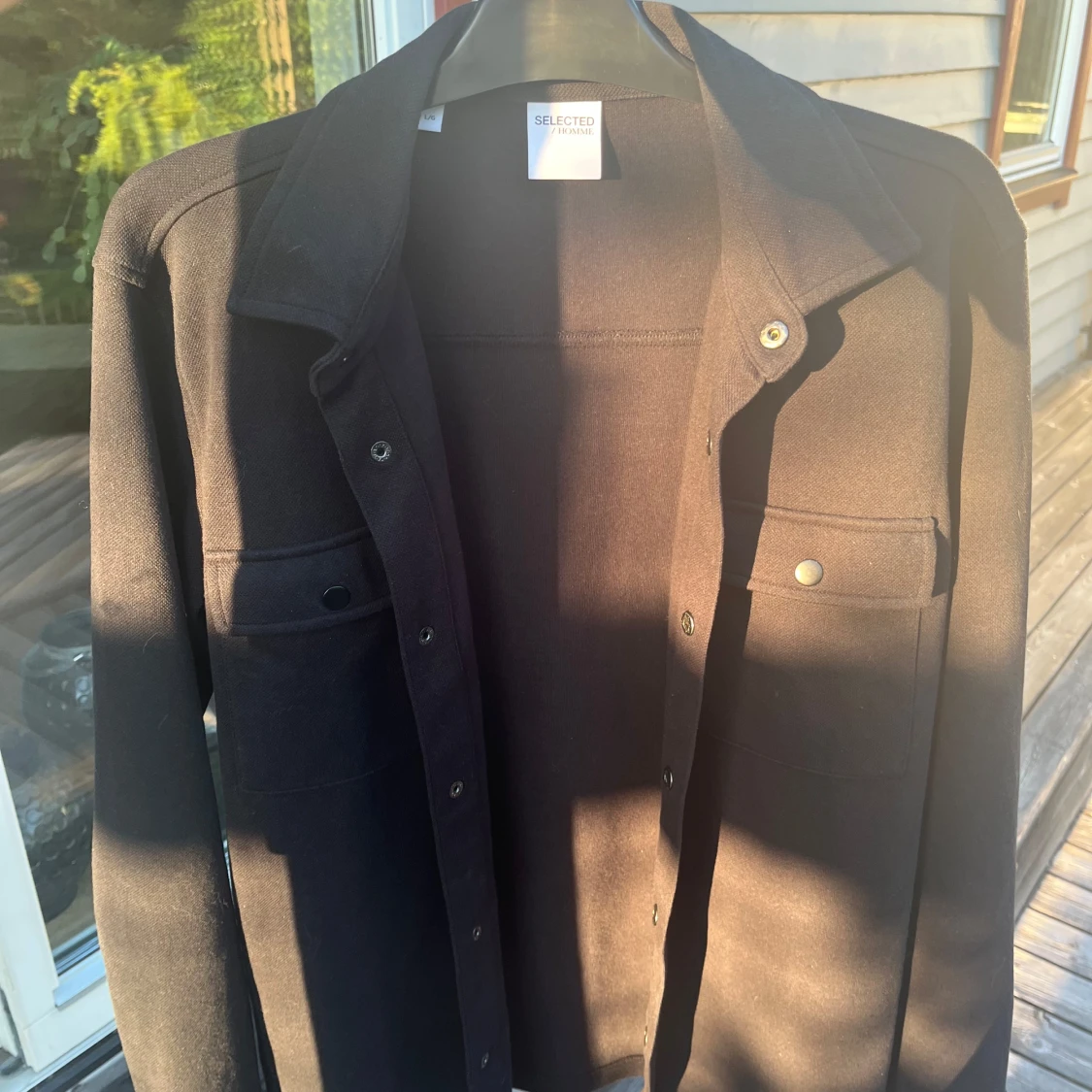 Svart overshirt från Selected Homme