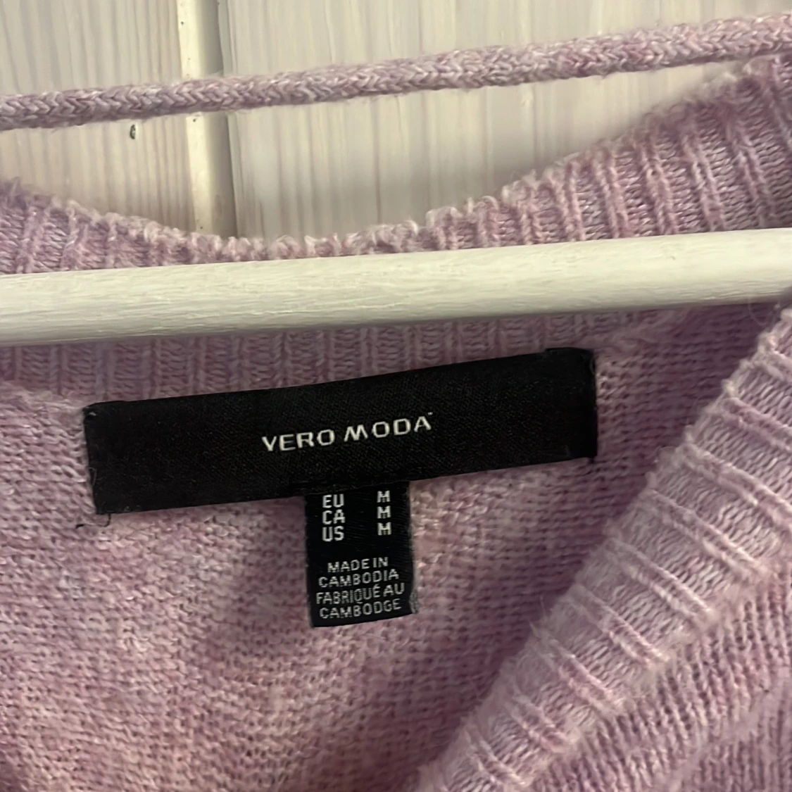 Ljuslila stickad tröja från Vero Moda - 1