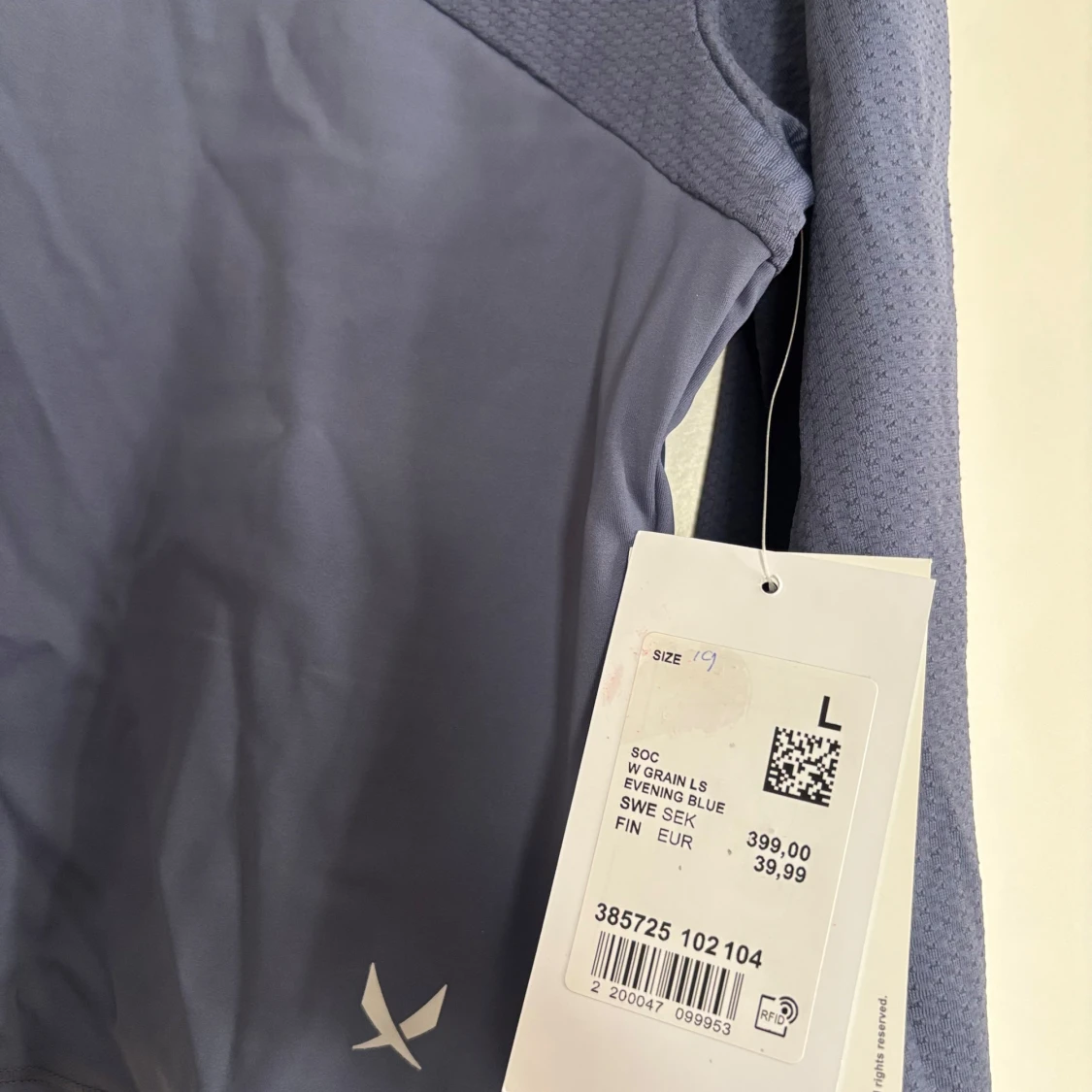 Ljuslila långärmad croppad träningströja från SOC - 2