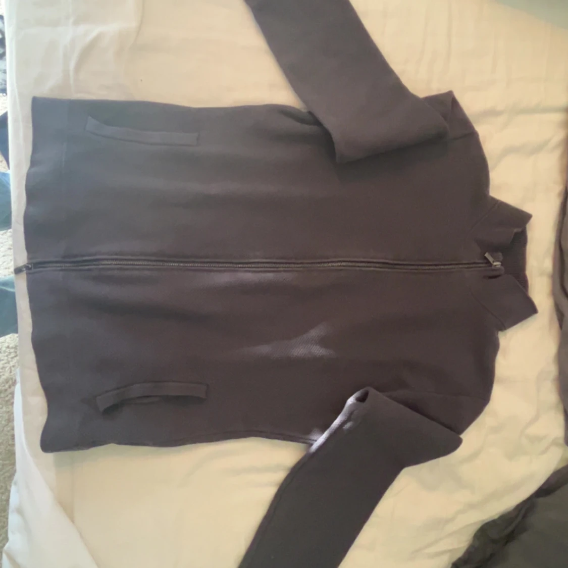 grå zip up från Massimo Dutti - 3