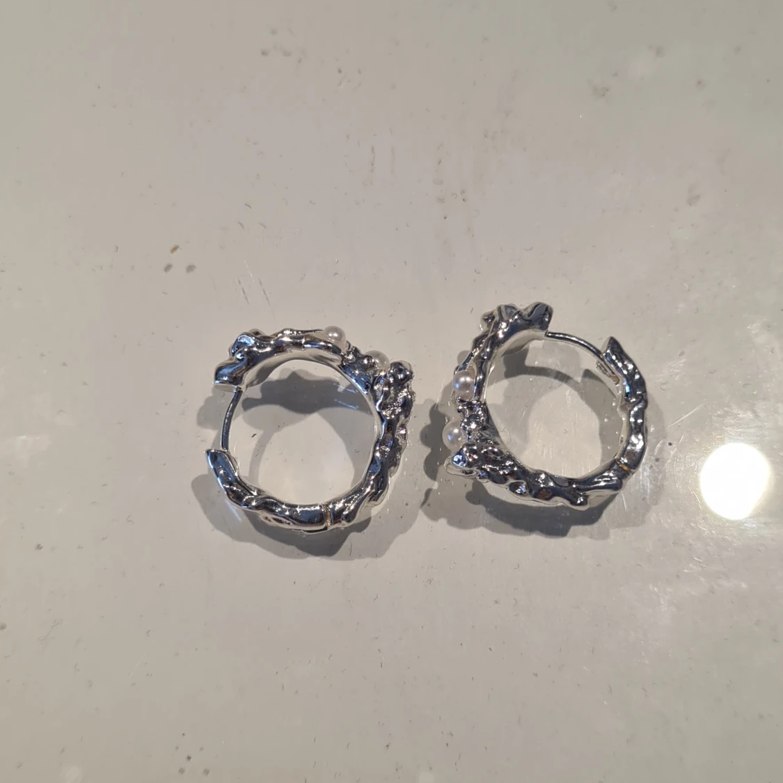 Pilgrim silver örhängen med pärlor - 1