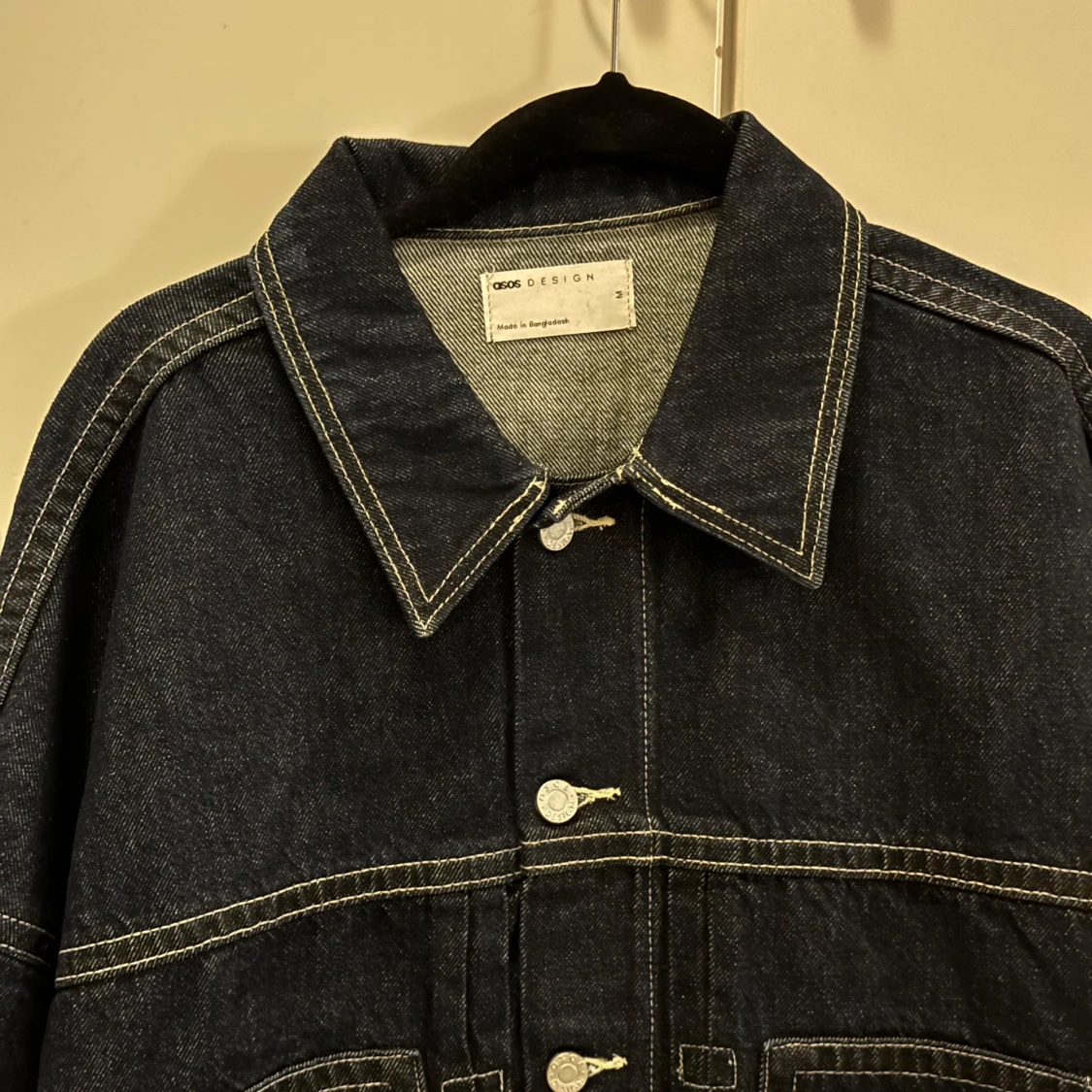 Mörkblå jeansjacka från ASOS - 1