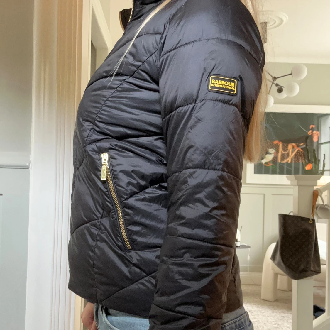 Svart pufferjacka från Barbour - 2