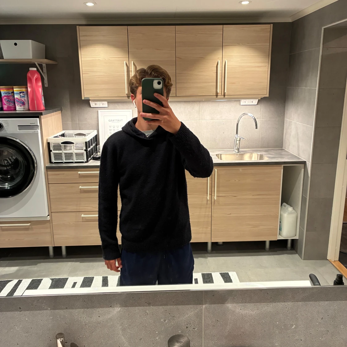 Marinblå Kashmir tröja  - 2