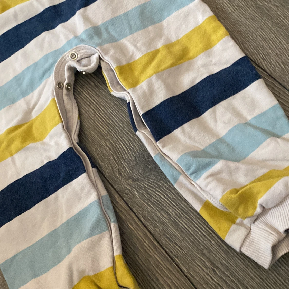 Randig body med björn från LCW baby - 4