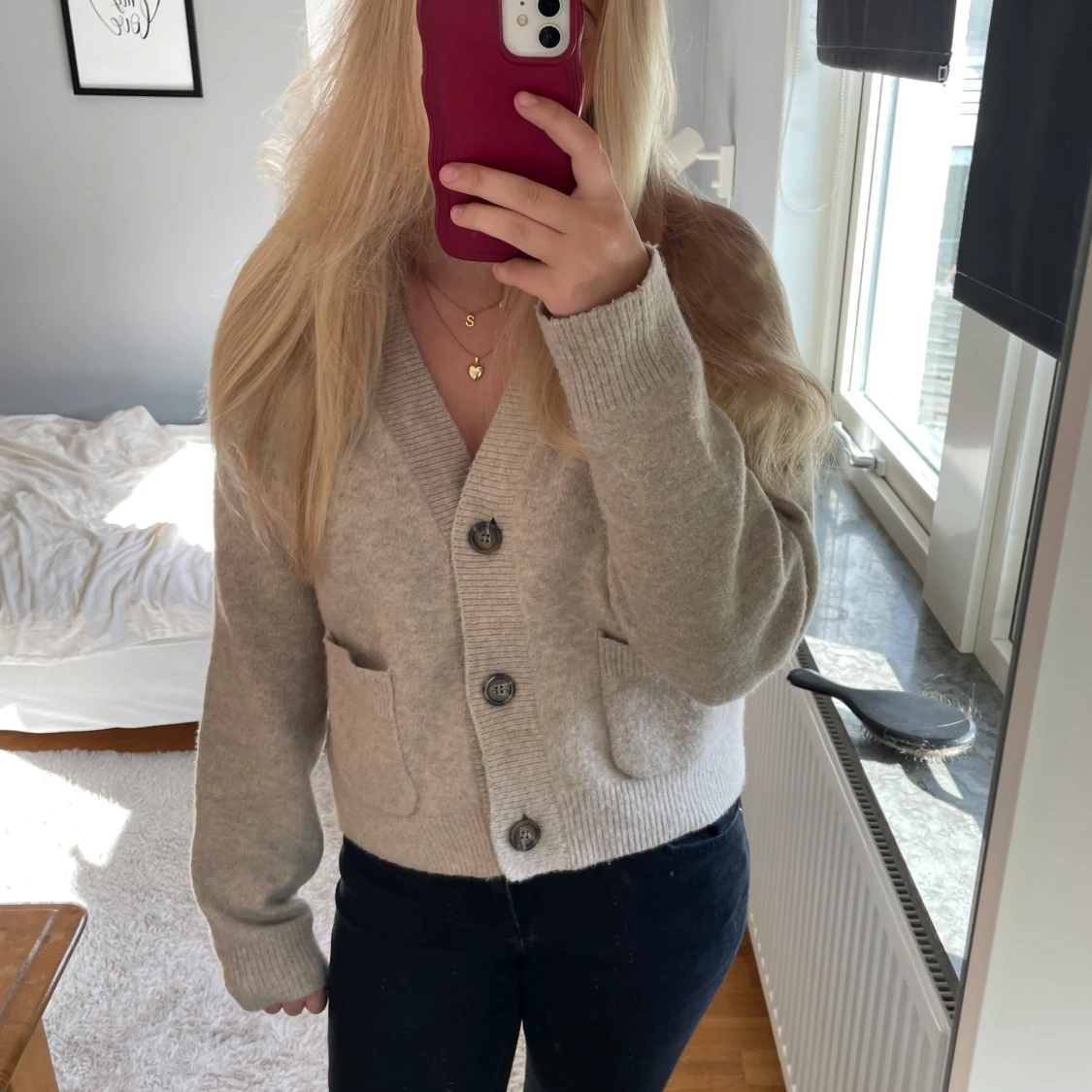 Beige kofta från Uniqlo XS - 2