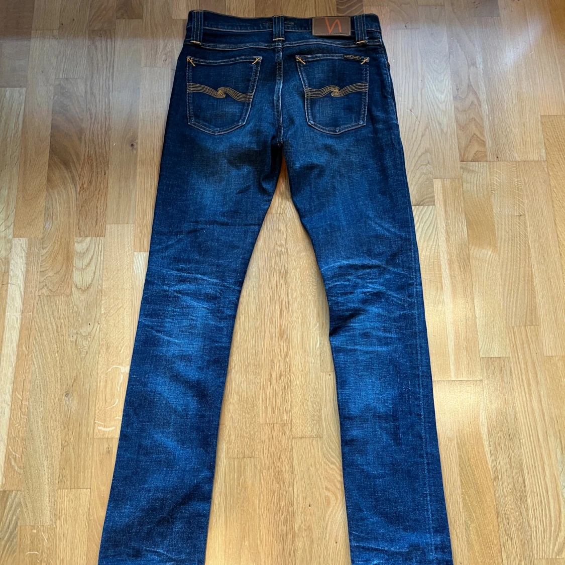 Mörkblå skinny/slim jeans från Nudie Jeans - 1