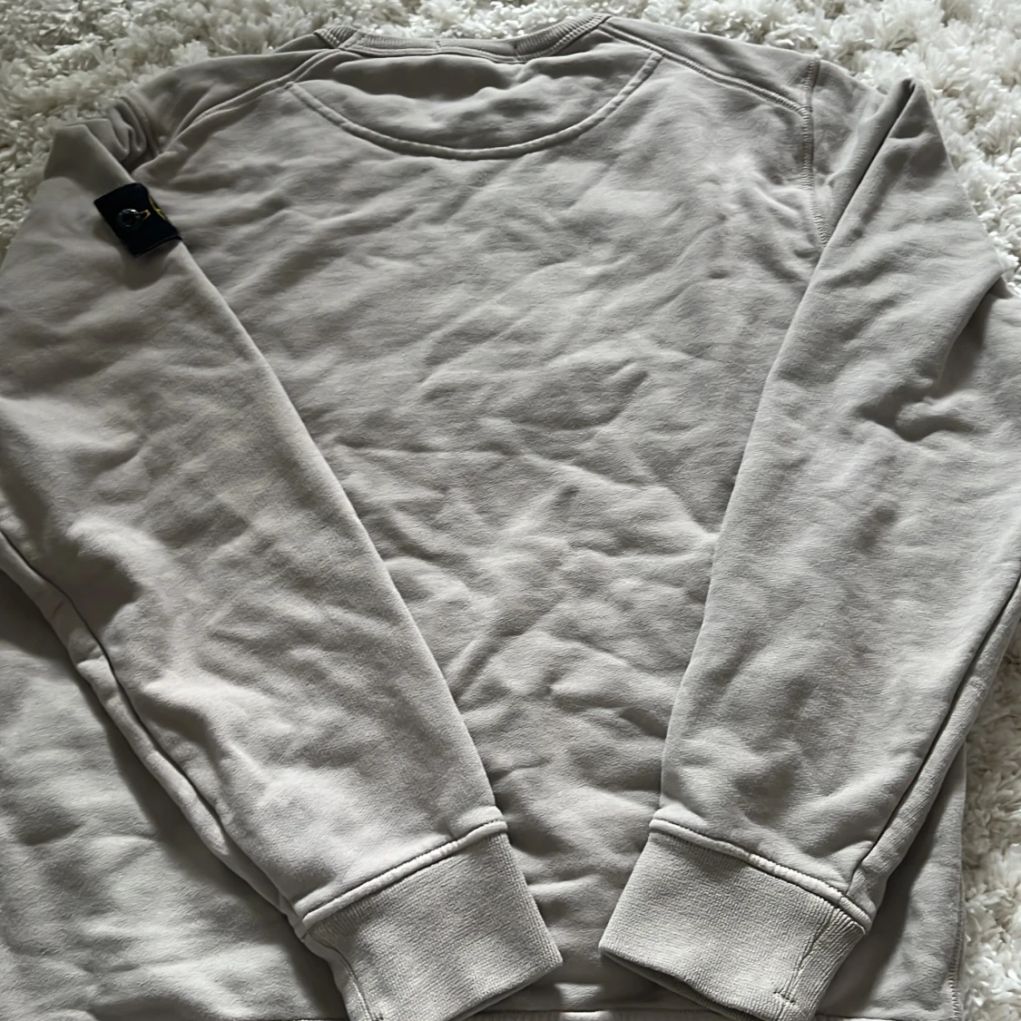 Beige/grön/grå aktig sweatshirt från Stone Island - 1